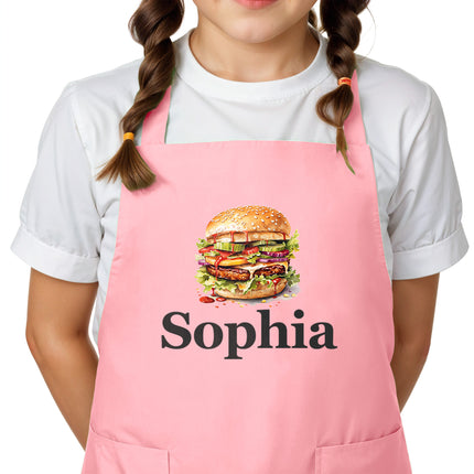Personalized Kids Apron for Cooking Food Designs Unisex Aprons