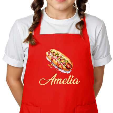 Custom Kids Apron with Name Kids Kitchen Apron