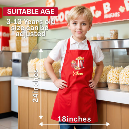 Personalized Kids Apron for Cooking & Baking, Food Designs