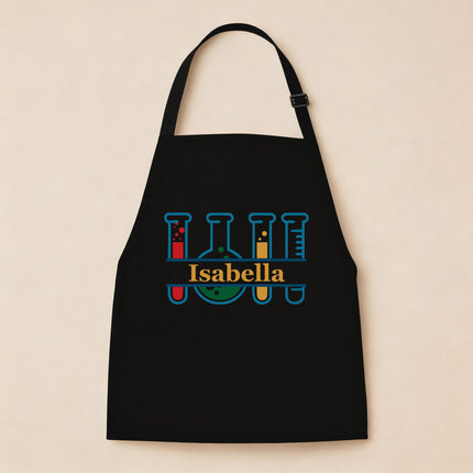 Personalized Science Apron for Kids with Custom Name