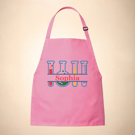 Personalized Science Apron for Kids with Custom Name
