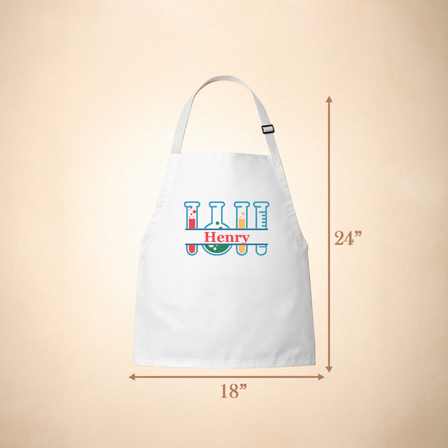 Personalized Science Apron for Kids with Custom Name