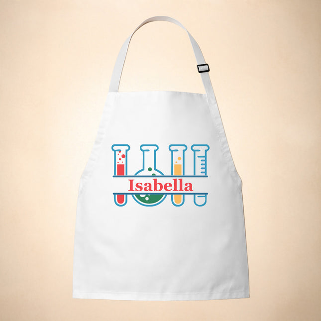 Personalized Science Apron for Kids with Custom Name