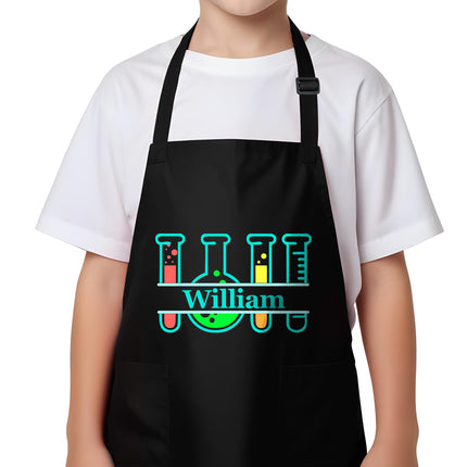 Personalized Science Apron for Kids with Custom Name