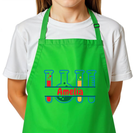 Personalized Science Apron for Kids with Custom Name