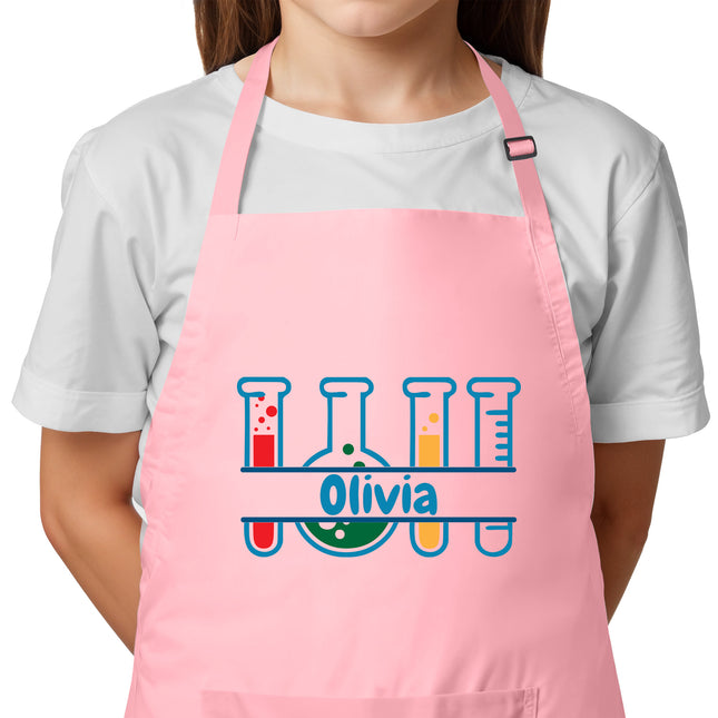 Personalized Science Apron for Kids with Custom Name