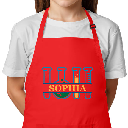 Personalized Science Apron for Kids with Custom Name