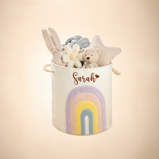 Kids Laundry Basket with Embroidered Name