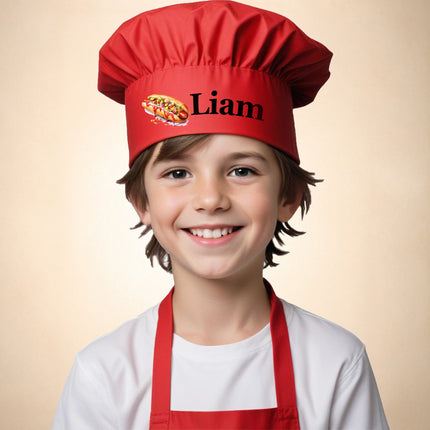 Customized Toddler Chef Hat – Fun Food Designs (Popcorn, Burger & More)