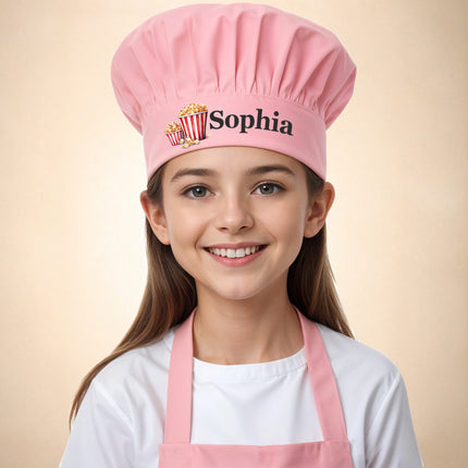 Customized Toddler Chef Hat – Fun Food Designs (Popcorn, Burger & More)