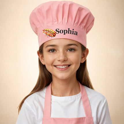 Customized Toddler Chef Hat – Fun Food Designs (Popcorn, Burger & More)