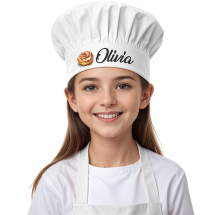 Personalized kids Kitchen Cooking Apron Customized Toddler Chef Hat for Boys and Girls Unisex -Burger