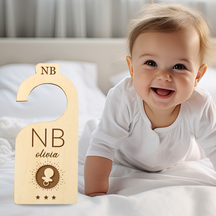 Personalized Wooden Baby Closet Dividers - 7 pack