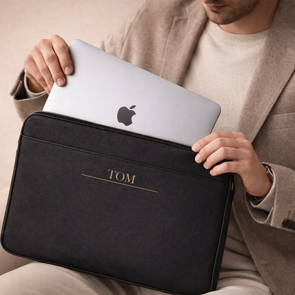 Personalized Laptop Sleeve with Custom Name and Initial
