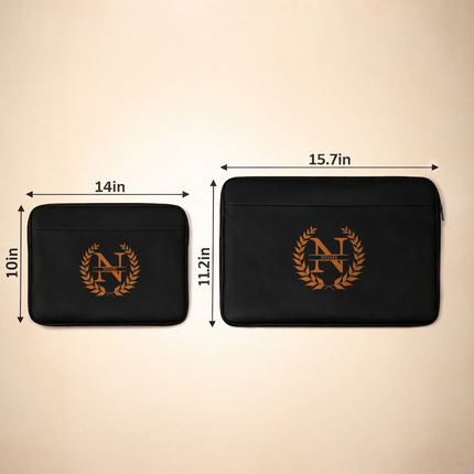 Personalized Laptop Sleeve with Custom Name and Initial