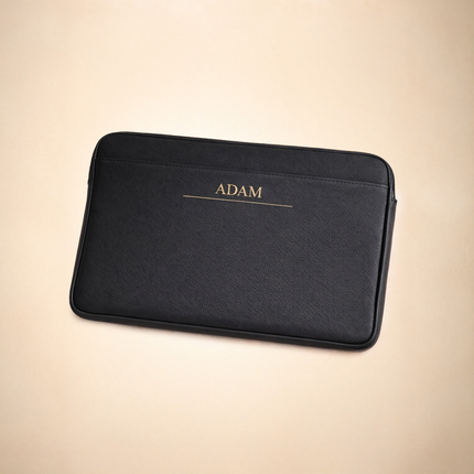Personalized Laptop Sleeve with Custom Name and Initial