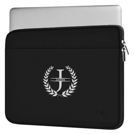 Personalized Laptop Sleeve with Custom Name and Initial- 15.6''