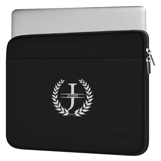 Personalized Laptop Sleeve with Custom Name and Initial- 15.6''