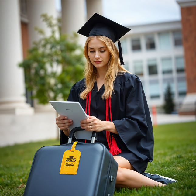 Personalized Luggage Tag with Name for Graduation