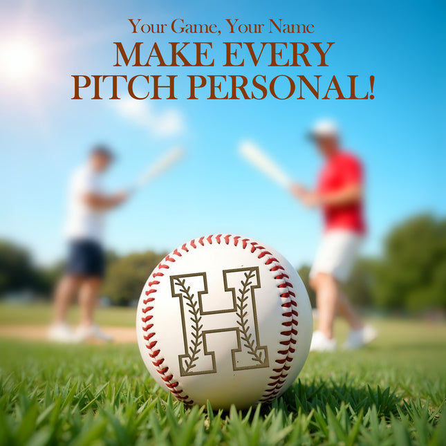 Personalized Baseball Ball with Custom Name, Intial