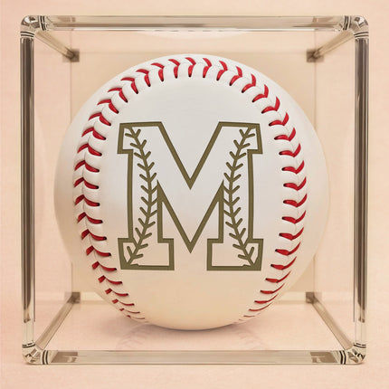 Personalized Baseball Ball with Custom Name - Initial