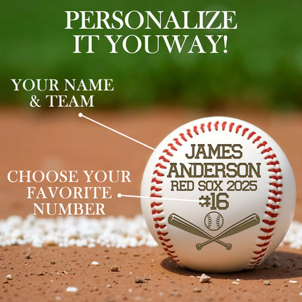 Personalized Baseball Ball with Custom Name