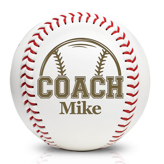 Personalized Baseball Ball with Custom Name - Coach
