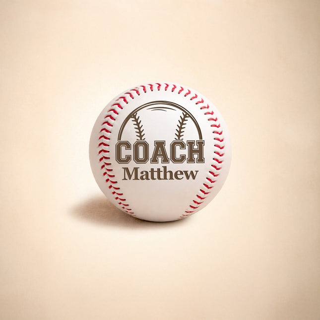 Personalized Baseball Ball with Custom Name - Coach