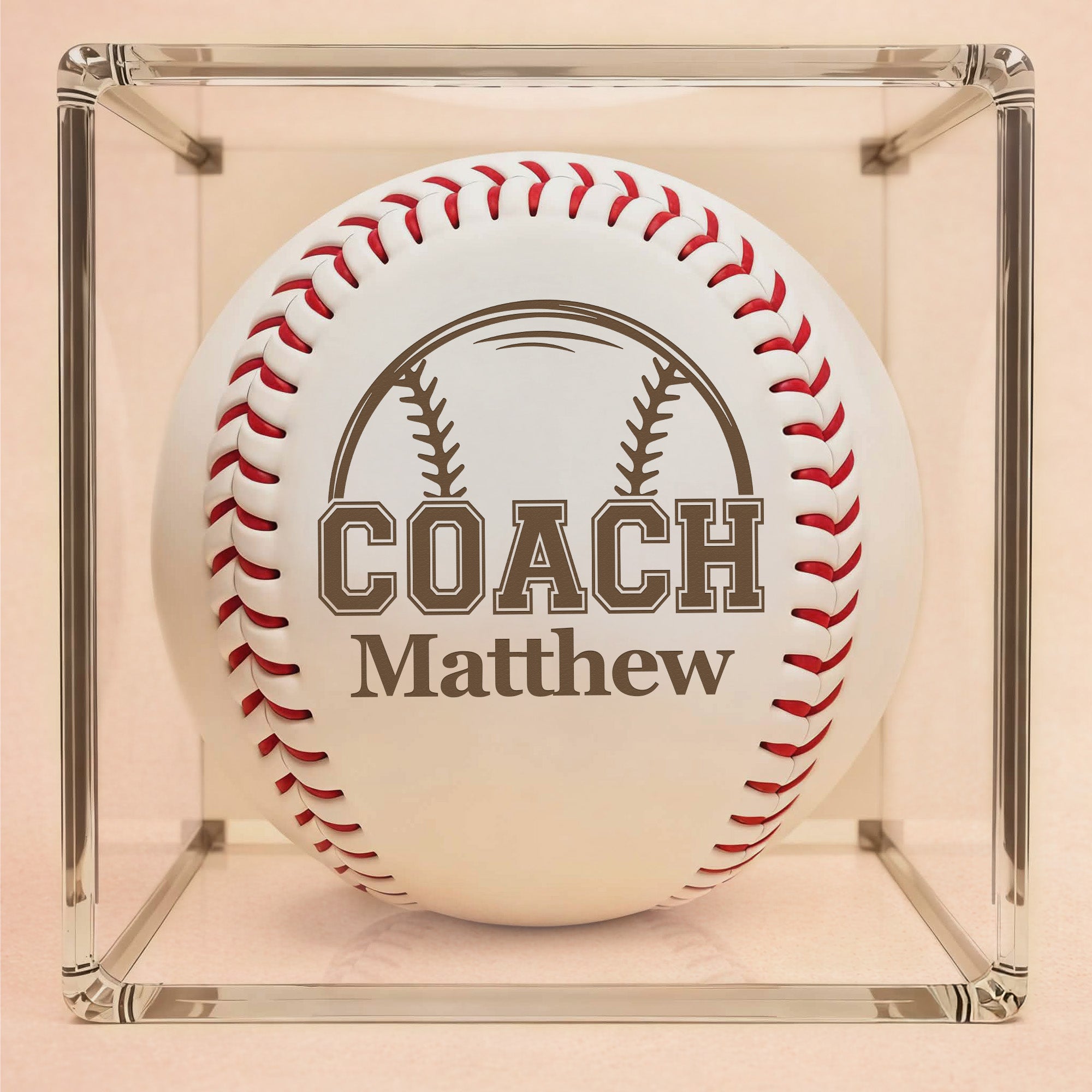 Personalized Baseball Ball with Custom Name - Coach – Custom Empire