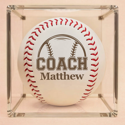 Personalized Baseball Ball with Custom Name - Coach