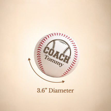 Personalized Baseball Ball with Custom Name - Coach