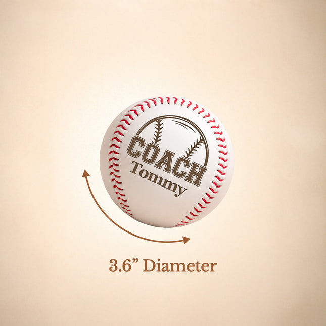 Personalized Baseball Ball with Custom Name - Coach
