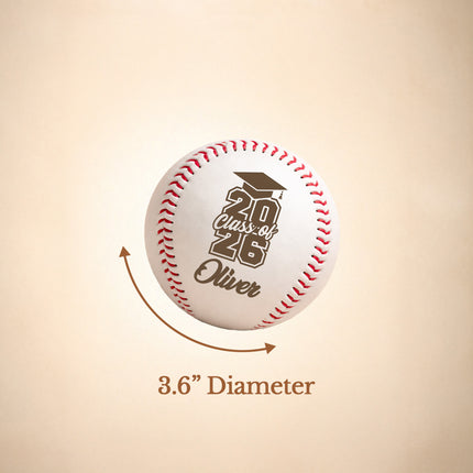 Personalized Baseball Ball with Custom Name - Graduation