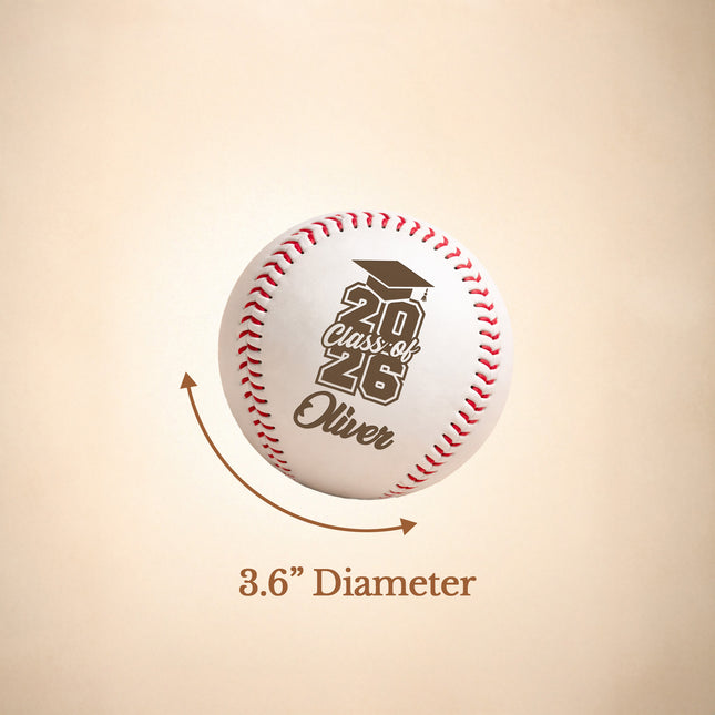 Personalized Baseball Ball with Custom Name - Graduation