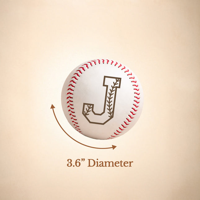Personalized Baseball Ball with Custom Name - Initial