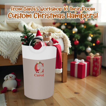 Kids Laundry Basket for Christmas - Beige