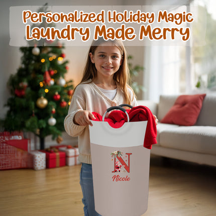 Kids Laundry Basket for Christmas - Beige