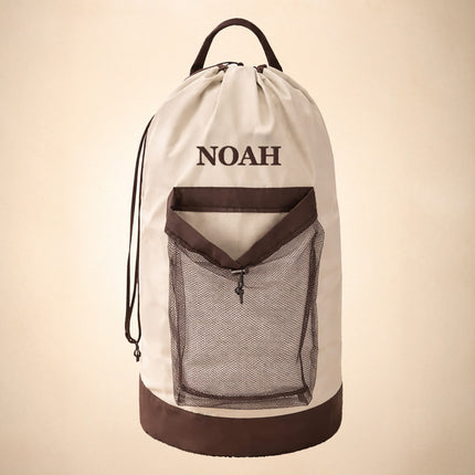 Monogram Laundry Bag Backpack – Personalized Laundry Backpack with Initials