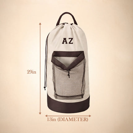 Monogram Laundry Bag Backpack – Personalized Laundry Backpack with Initials