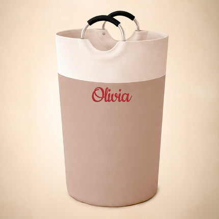 Personalized Laundry Basket – Custom Embroidery Name