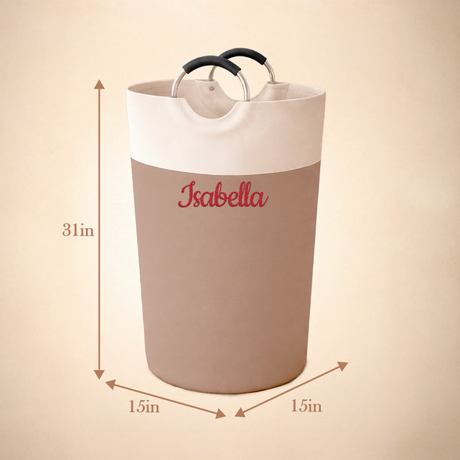 Personalized Laundry Basket – Custom Embroidery Name