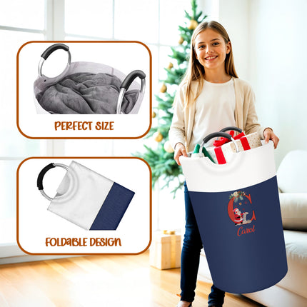 Kids Laundry Basket for Christmas - Navy