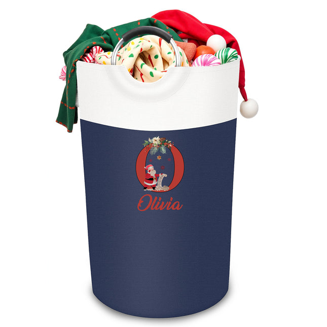 Kids Laundry Basket for Christmas - Navy
