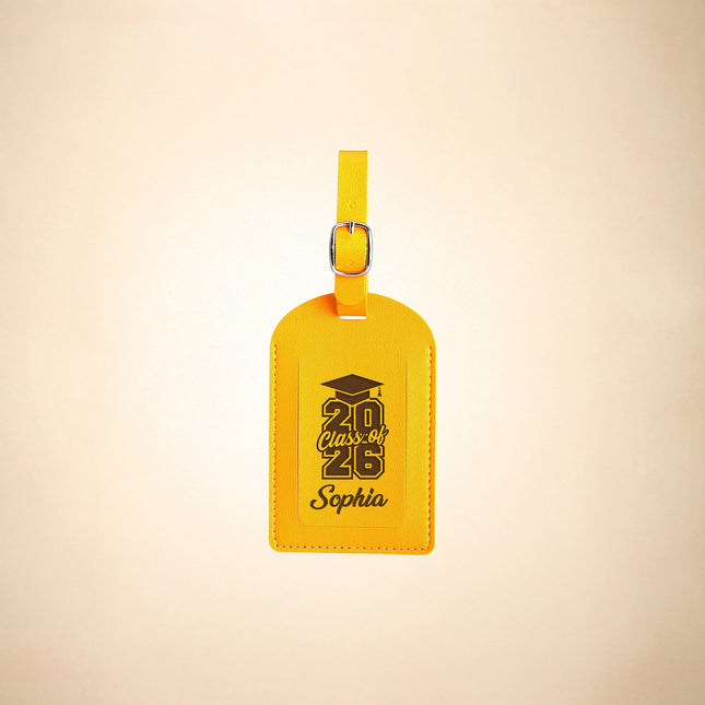 Personalized Luggage Tag with Name for Graduation, Class of 2026
