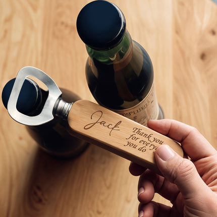 Personalized Bottle Opener Stainless Steel