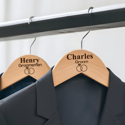 Personalized Bride & Groom Hangers - 2 Pack
