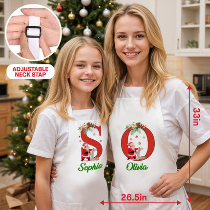 Custom Matching Aprons for Kids & Adults, Holiday Matching Aprons