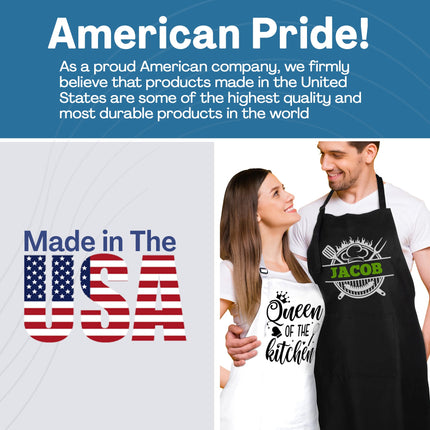 Personalized Men's Apron - Custom Cooking Apron