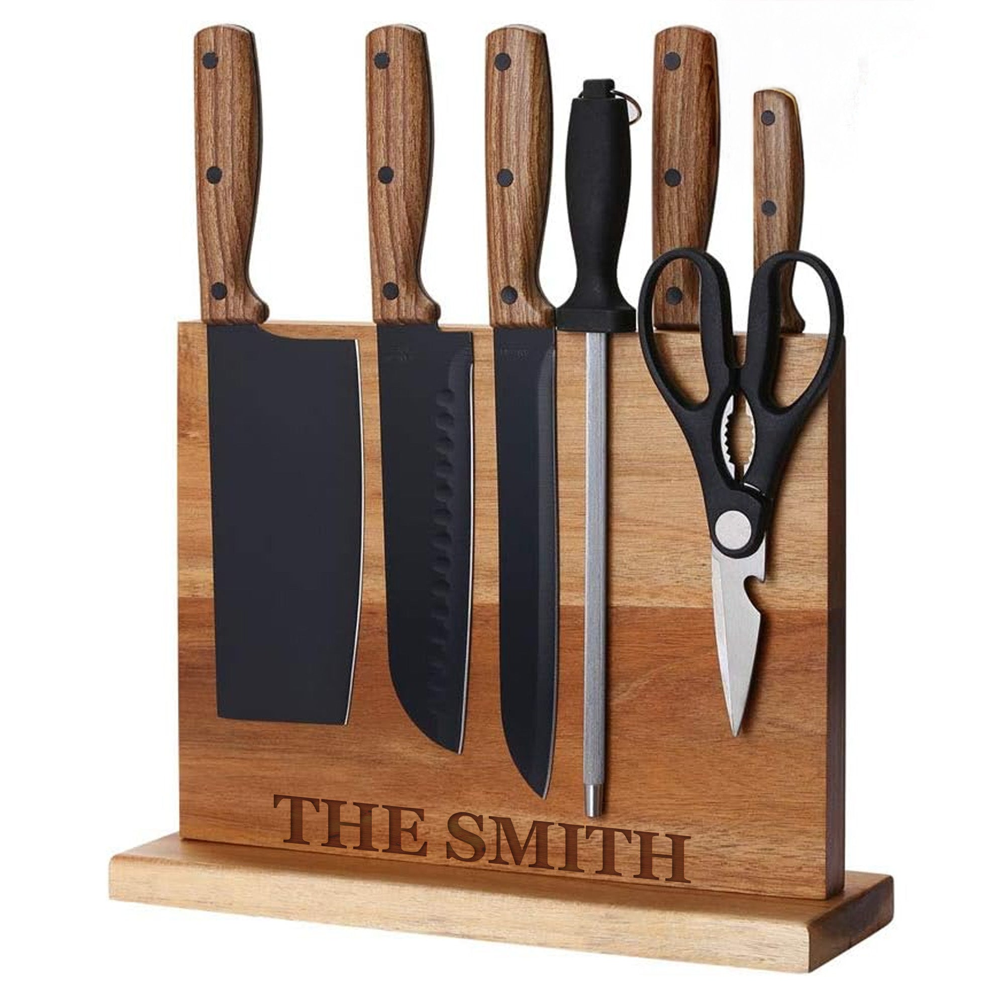 Personalized Magnetic Knife Block