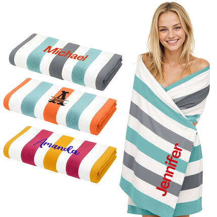 personalized beach towel